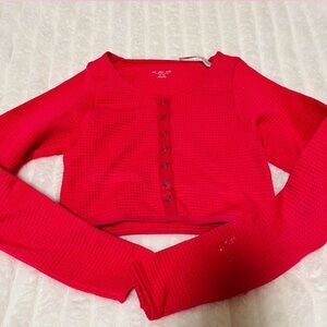 Urban Outfitters Vibrant Red Knit Top